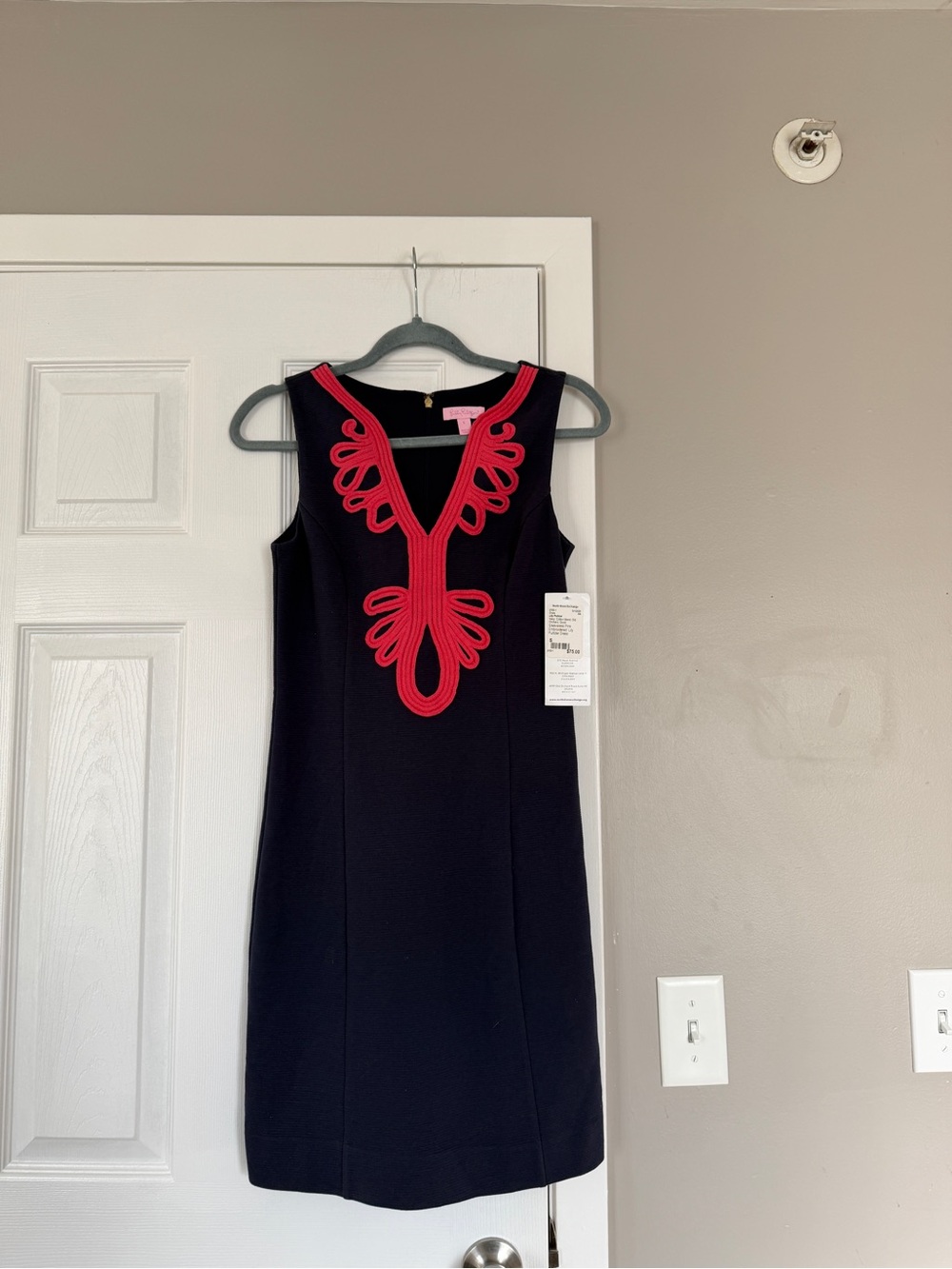 Lilly Pulitzer Embroidered Shift Midi Dress